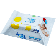 Servetele umede bebelusi cu extract de musetel 120 buc, Spring Line